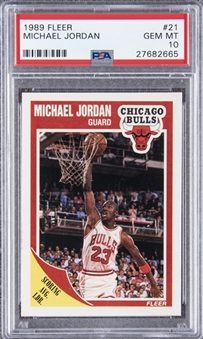 1989-90 Fleer #21 Michael Jordan - PSA GEM MT 10